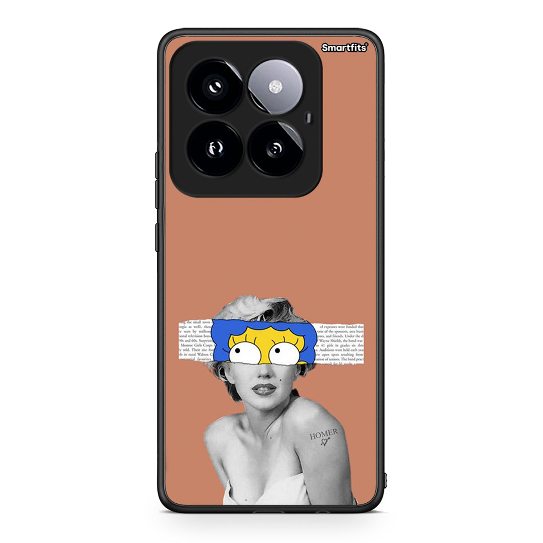 Xiaomi 14 Pro 5G Sim Merilyn θήκη από τη Smartfits με σχέδιο στο πίσω μέρος και μαύρο περίβλημα | Smartphone case with colorful back and black bezels by Smartfits