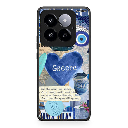 Xiaomi 14 Pro 5G Summer In Greece Θήκη από τη Smartfits με σχέδιο στο πίσω μέρος και μαύρο περίβλημα | Smartphone case with colorful back and black bezels by Smartfits