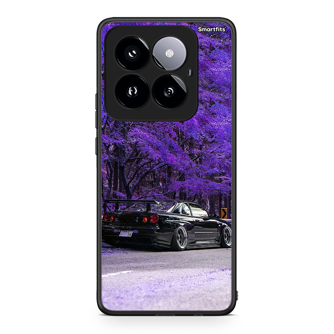 Xiaomi 14 Pro 5G Super Car Θήκη Αγίου Βαλεντίνου από τη Smartfits με σχέδιο στο πίσω μέρος και μαύρο περίβλημα | Smartphone case with colorful back and black bezels by Smartfits