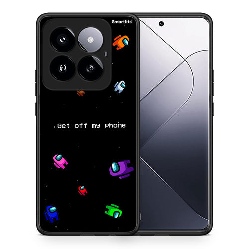 Θήκη Xiaomi 14 Pro 5G AFK Text από τη Smartfits με σχέδιο στο πίσω μέρος και μαύρο περίβλημα | Xiaomi 14 Pro 5G AFK Text case with colorful back and black bezels