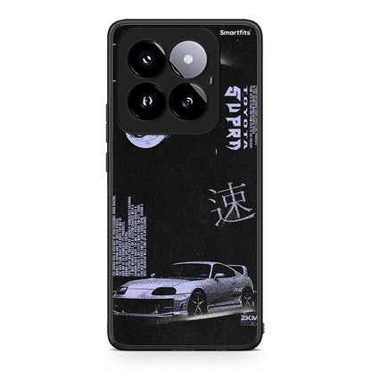 Xiaomi 14 Pro 5G Tokyo Drift Θήκη Αγίου Βαλεντίνου από τη Smartfits με σχέδιο στο πίσω μέρος και μαύρο περίβλημα | Smartphone case with colorful back and black bezels by Smartfits