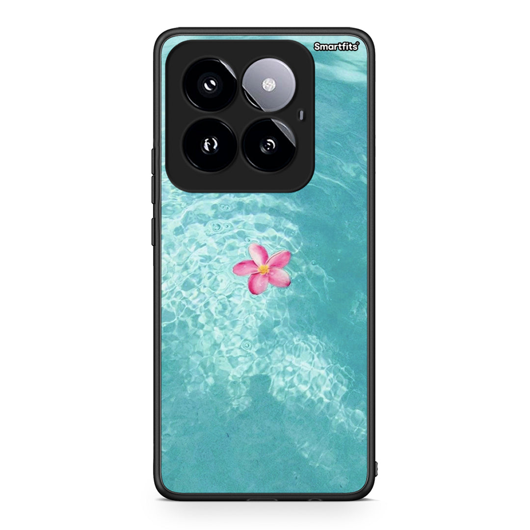 Xiaomi 14 Pro 5G Water Flower Θήκη από τη Smartfits με σχέδιο στο πίσω μέρος και μαύρο περίβλημα | Smartphone case with colorful back and black bezels by Smartfits