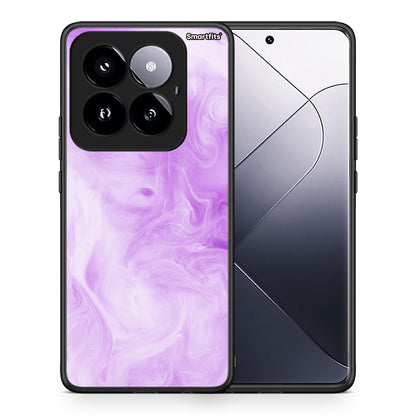 Θήκη Xiaomi 14 Pro 5G Lavender Watercolor από τη Smartfits με σχέδιο στο πίσω μέρος και μαύρο περίβλημα | Xiaomi 14 Pro 5G Lavender Watercolor case with colorful back and black bezels