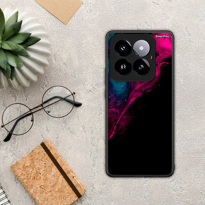 Watercolor Pink Black - Xiaomi 14 Pro 5G θήκη
