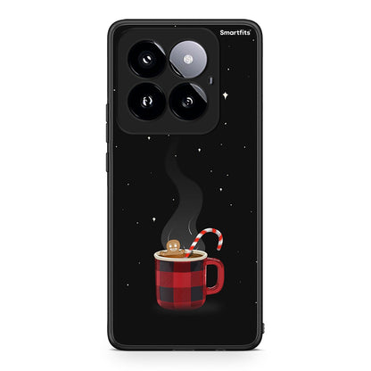 Xiaomi 14 Pro 5G Xmas Bathing θήκη από τη Smartfits με σχέδιο στο πίσω μέρος και μαύρο περίβλημα | Smartphone case with colorful back and black bezels by Smartfits