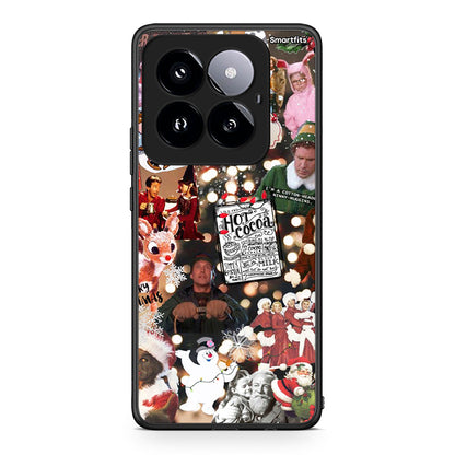 Xiaomi 14 Pro 5G Xmas Movies θήκη από τη Smartfits με σχέδιο στο πίσω μέρος και μαύρο περίβλημα | Smartphone case with colorful back and black bezels by Smartfits