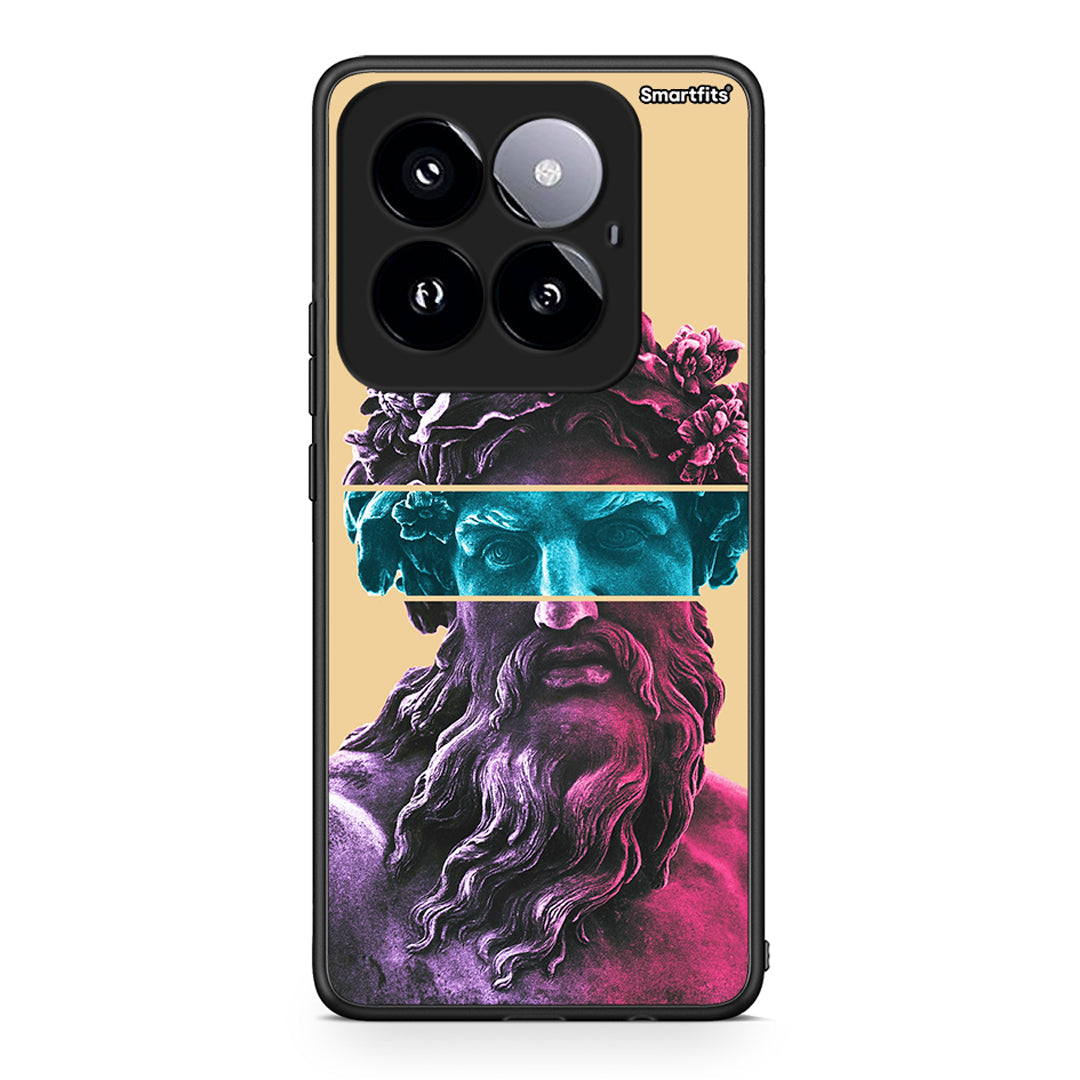 Xiaomi 14 Pro 5G Zeus Art Θήκη Αγίου Βαλεντίνου από τη Smartfits με σχέδιο στο πίσω μέρος και μαύρο περίβλημα | Smartphone case with colorful back and black bezels by Smartfits