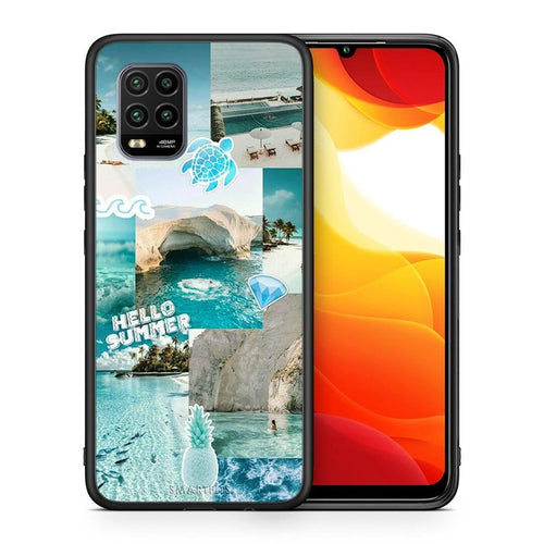 Θήκη Xiaomi Mi 10 Lite Aesthetic Summer από τη Smartfits με σχέδιο στο πίσω μέρος και μαύρο περίβλημα | Xiaomi Mi 10 Lite Aesthetic Summer case with colorful back and black bezels