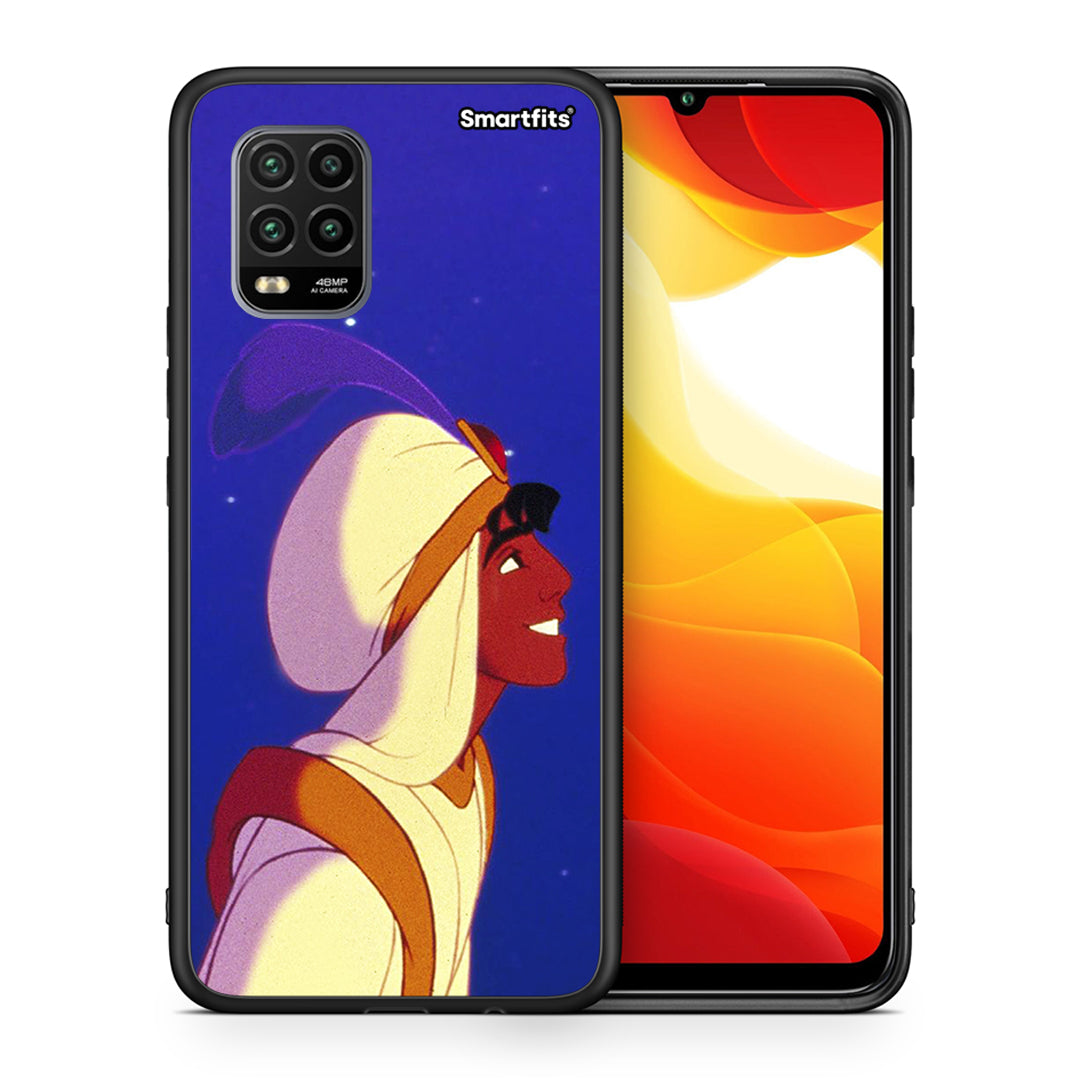 Θήκη Xiaomi Mi 10 Lite Alladin And Jasmine Love 1 από τη Smartfits με σχέδιο στο πίσω μέρος και μαύρο περίβλημα | Xiaomi Mi 10 Lite Alladin And Jasmine Love 1 case with colorful back and black bezels