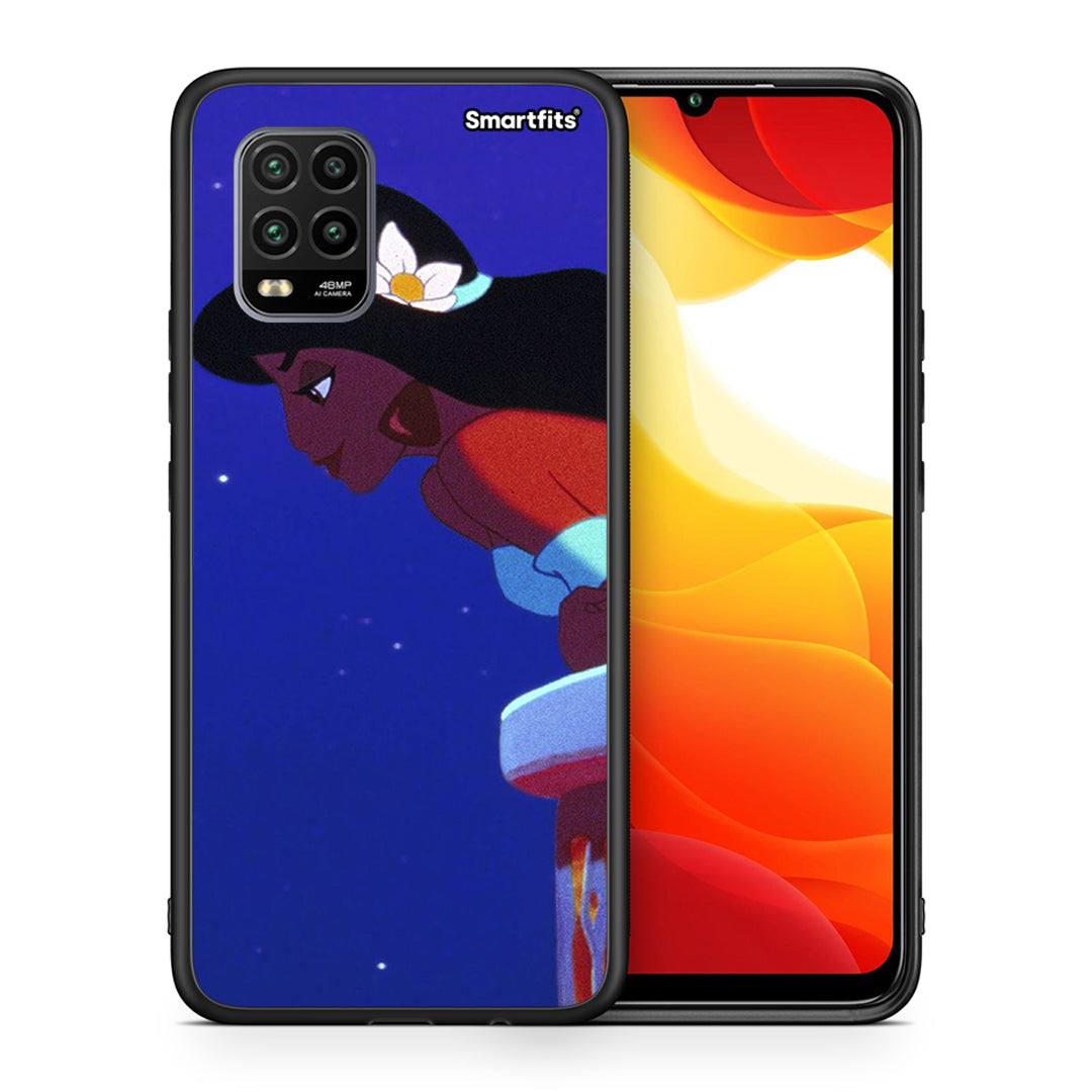 Θήκη Xiaomi Mi 10 Lite Alladin And Jasmine Love 2 από τη Smartfits με σχέδιο στο πίσω μέρος και μαύρο περίβλημα | Xiaomi Mi 10 Lite Alladin And Jasmine Love 2 case with colorful back and black bezels