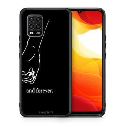 Θήκη Αγίου Βαλεντίνου Xiaomi Mi 10 Lite Always & Forever 2 από τη Smartfits με σχέδιο στο πίσω μέρος και μαύρο περίβλημα | Xiaomi Mi 10 Lite Always & Forever 2 case with colorful back and black bezels