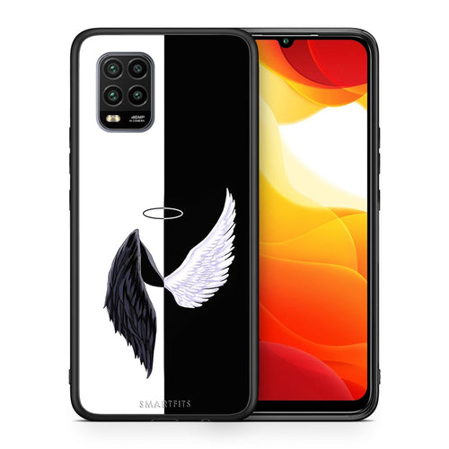 Θήκη Xiaomi Mi 10 Lite Angels Demons από τη Smartfits με σχέδιο στο πίσω μέρος και μαύρο περίβλημα | Xiaomi Mi 10 Lite Angels Demons case with colorful back and black bezels