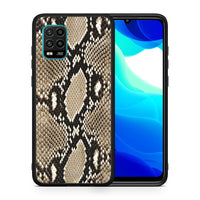 Thumbnail for Θήκη Xiaomi Mi 10 Lite Fashion Snake Animal από τη Smartfits με σχέδιο στο πίσω μέρος και μαύρο περίβλημα | Xiaomi Mi 10 Lite Fashion Snake Animal case with colorful back and black bezels