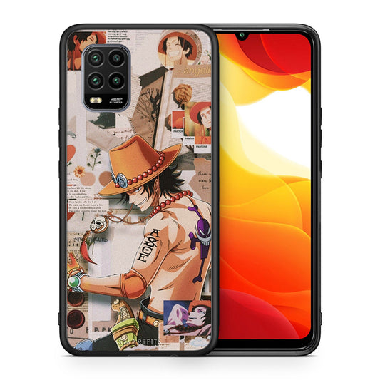 Θήκη Xiaomi Mi 10 Lite Anime Collage από τη Smartfits με σχέδιο στο πίσω μέρος και μαύρο περίβλημα | Xiaomi Mi 10 Lite Anime Collage case with colorful back and black bezels