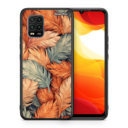 Θήκη Xiaomi Mi 10 Lite Autumn Leaves από τη Smartfits με σχέδιο στο πίσω μέρος και μαύρο περίβλημα | Xiaomi Mi 10 Lite Autumn Leaves case with colorful back and black bezels