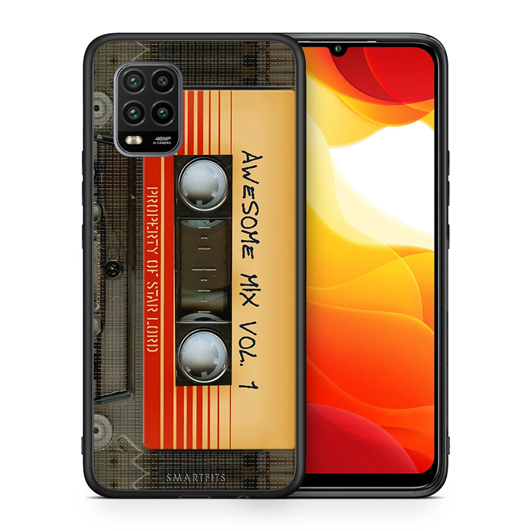 Θήκη Xiaomi Mi 10 Lite Awesome Mix από τη Smartfits με σχέδιο στο πίσω μέρος και μαύρο περίβλημα | Xiaomi Mi 10 Lite Awesome Mix case with colorful back and black bezels