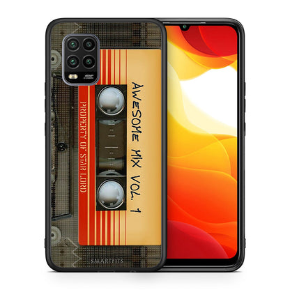 Θήκη Xiaomi Mi 10 Lite Awesome Mix από τη Smartfits με σχέδιο στο πίσω μέρος και μαύρο περίβλημα | Xiaomi Mi 10 Lite Awesome Mix case with colorful back and black bezels