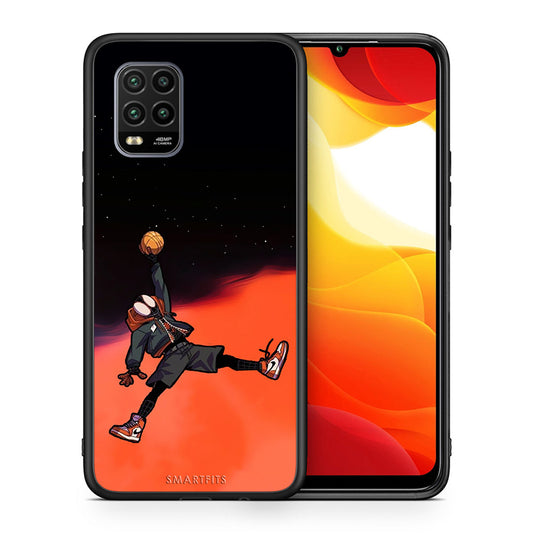 Θήκη Xiaomi Mi 10 Lite Basketball Hero από τη Smartfits με σχέδιο στο πίσω μέρος και μαύρο περίβλημα | Xiaomi Mi 10 Lite Basketball Hero case with colorful back and black bezels
