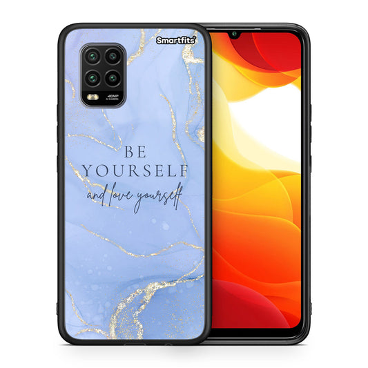 Θήκη Xiaomi Mi 10 Lite Be Yourself από τη Smartfits με σχέδιο στο πίσω μέρος και μαύρο περίβλημα | Xiaomi Mi 10 Lite Be Yourself case with colorful back and black bezels
