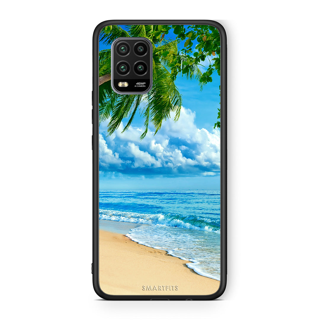 Xiaomi Mi 10 Lite Beautiful Beach θήκη από τη Smartfits με σχέδιο στο πίσω μέρος και μαύρο περίβλημα | Smartphone case with colorful back and black bezels by Smartfits