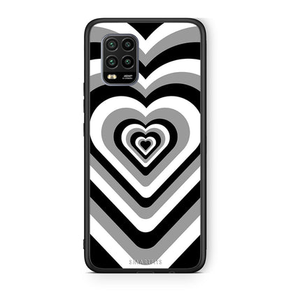 Xiaomi Mi 10 Lite Black Hearts θήκη από τη Smartfits με σχέδιο στο πίσω μέρος και μαύρο περίβλημα | Smartphone case with colorful back and black bezels by Smartfits