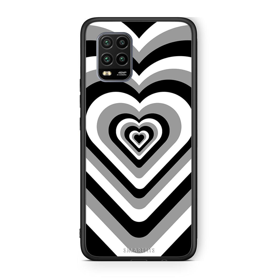 Xiaomi Mi 10 Lite Black Hearts θήκη από τη Smartfits με σχέδιο στο πίσω μέρος και μαύρο περίβλημα | Smartphone case with colorful back and black bezels by Smartfits