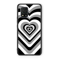 Thumbnail for Xiaomi Mi 10 Lite Black Hearts θήκη από τη Smartfits με σχέδιο στο πίσω μέρος και μαύρο περίβλημα | Smartphone case with colorful back and black bezels by Smartfits