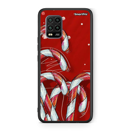 Xiaomi Mi 10 Lite Candy Cane θήκη από τη Smartfits με σχέδιο στο πίσω μέρος και μαύρο περίβλημα | Smartphone case with colorful back and black bezels by Smartfits