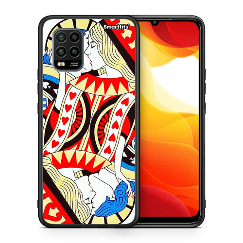Θήκη Xiaomi Mi 10 Lite Card Love από τη Smartfits με σχέδιο στο πίσω μέρος και μαύρο περίβλημα | Xiaomi Mi 10 Lite Card Love case with colorful back and black bezels