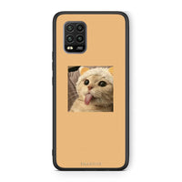 Thumbnail for Xiaomi Mi 10 Lite Cat Tongue θήκη από τη Smartfits με σχέδιο στο πίσω μέρος και μαύρο περίβλημα | Smartphone case with colorful back and black bezels by Smartfits