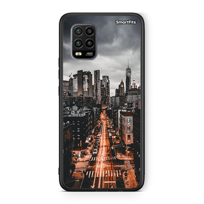 Xiaomi Mi 10 Lite City Lights θήκη από τη Smartfits με σχέδιο στο πίσω μέρος και μαύρο περίβλημα | Smartphone case with colorful back and black bezels by Smartfits