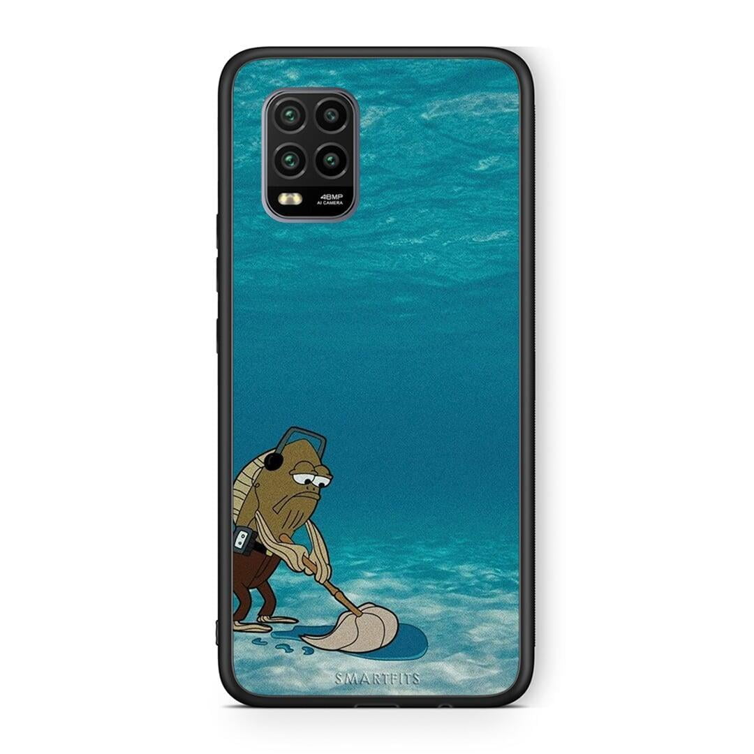 Xiaomi Mi 10 Lite Clean The Ocean Θήκη από τη Smartfits με σχέδιο στο πίσω μέρος και μαύρο περίβλημα | Smartphone case with colorful back and black bezels by Smartfits