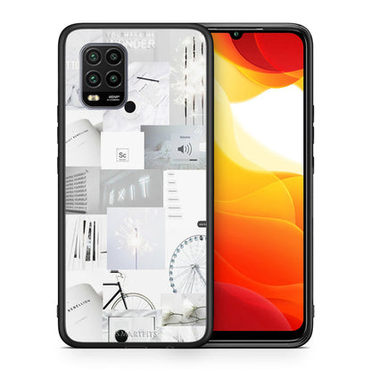 Θήκη Αγίου Βαλεντίνου Xiaomi Mi 10 Lite Collage Make Me Wonder από τη Smartfits με σχέδιο στο πίσω μέρος και μαύρο περίβλημα | Xiaomi Mi 10 Lite Collage Make Me Wonder case with colorful back and black bezels