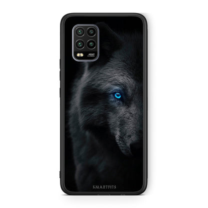 Xiaomi Mi 10 Lite Dark Wolf θήκη από τη Smartfits με σχέδιο στο πίσω μέρος και μαύρο περίβλημα | Smartphone case with colorful back and black bezels by Smartfits