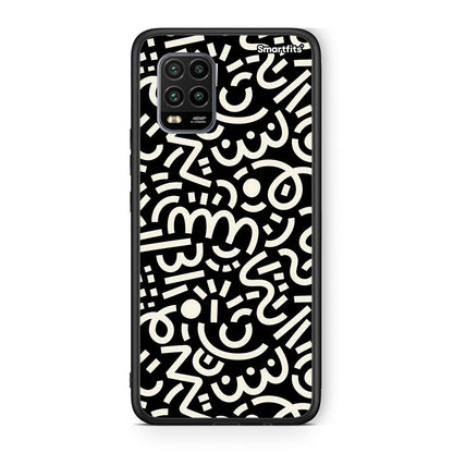 Xiaomi Mi 10 Lite Doodle Art Θήκη από τη Smartfits με σχέδιο στο πίσω μέρος και μαύρο περίβλημα | Smartphone case with colorful back and black bezels by Smartfits