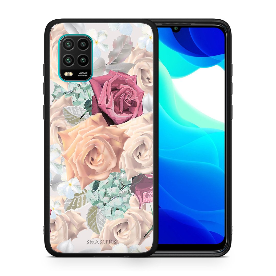 Θήκη Xiaomi Mi 10 Lite Bouquet Floral από τη Smartfits με σχέδιο στο πίσω μέρος και μαύρο περίβλημα | Xiaomi Mi 10 Lite Bouquet Floral case with colorful back and black bezels