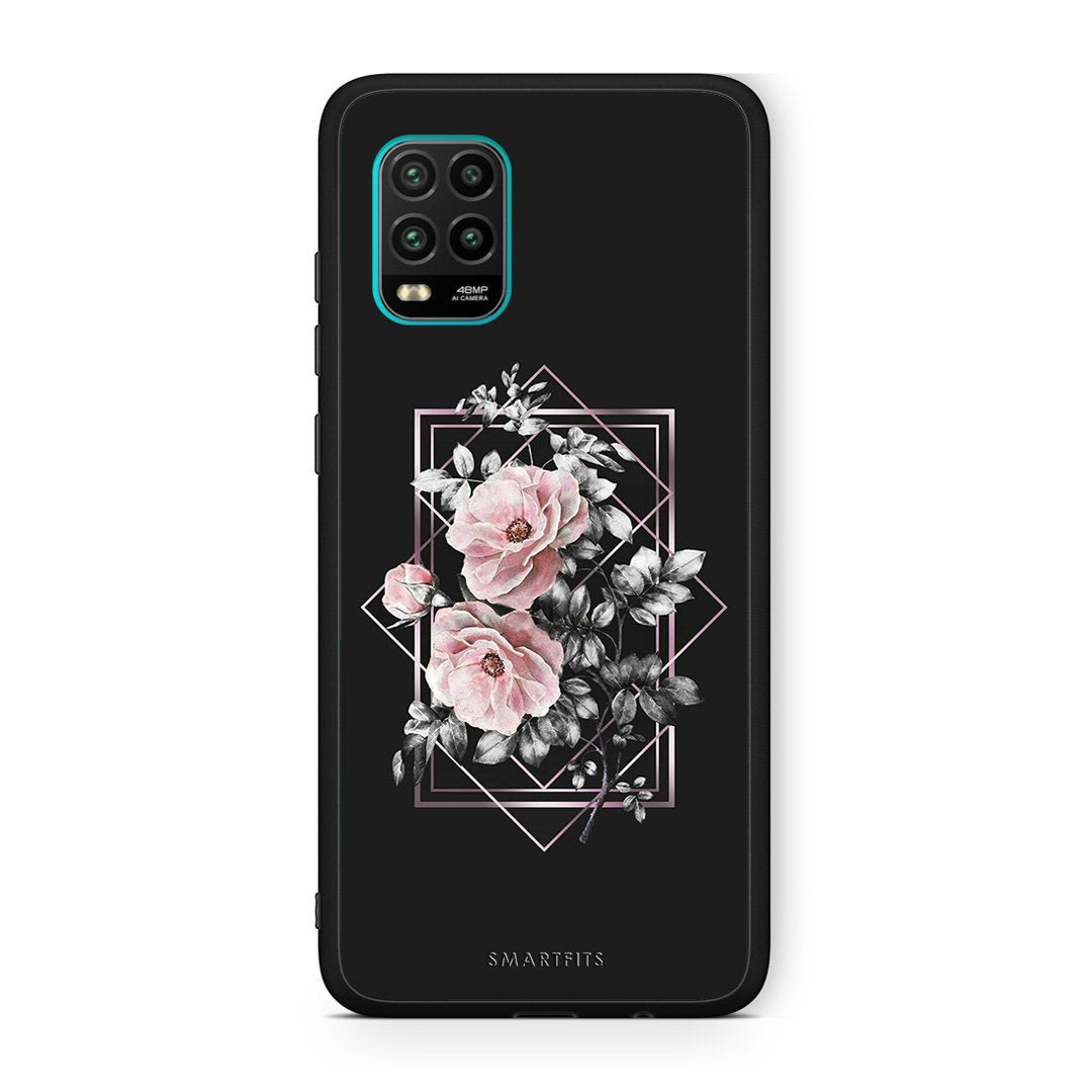 4 - Xiaomi Mi 10 Lite Frame Flower case, cover, bumper