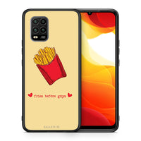 Thumbnail for Θήκη Αγίου Βαλεντίνου Xiaomi Mi 10 Lite Fries Before Guys από τη Smartfits με σχέδιο στο πίσω μέρος και μαύρο περίβλημα | Xiaomi Mi 10 Lite Fries Before Guys case with colorful back and black bezels