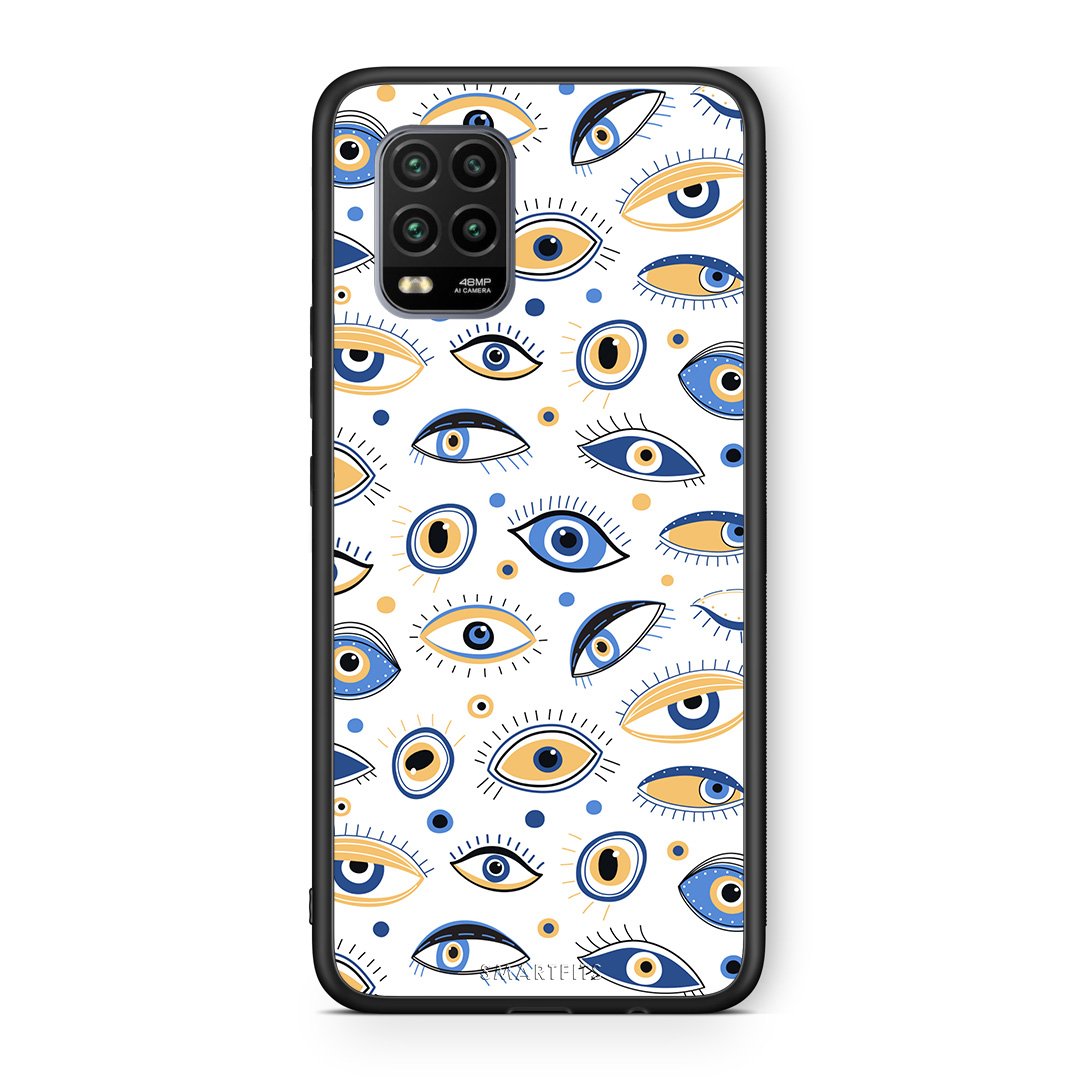 Xiaomi Mi 10 Lite Ftou Ftou θήκη από τη Smartfits με σχέδιο στο πίσω μέρος και μαύρο περίβλημα | Smartphone case with colorful back and black bezels by Smartfits