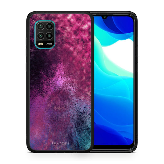 Θήκη Xiaomi Mi 10 Lite Aurora Galaxy από τη Smartfits με σχέδιο στο πίσω μέρος και μαύρο περίβλημα | Xiaomi Mi 10 Lite Aurora Galaxy case with colorful back and black bezels
