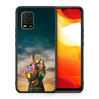 Θήκη Xiaomi Mi 10 Lite Infinity Snap από τη Smartfits με σχέδιο στο πίσω μέρος και μαύρο περίβλημα | Xiaomi Mi 10 Lite Infinity Snap case with colorful back and black bezels