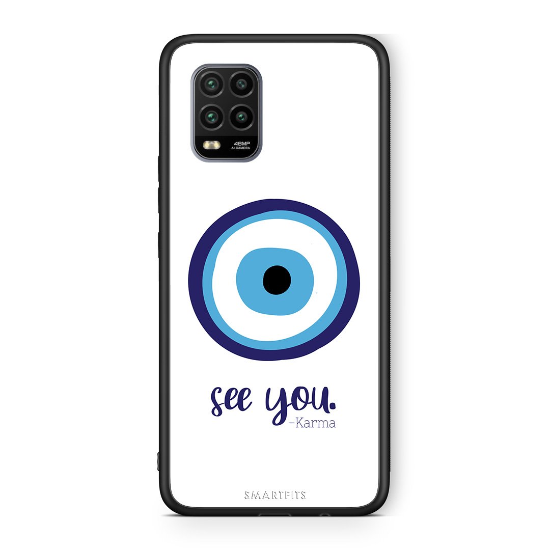 Xiaomi Mi 10 Lite Karma Says θήκη από τη Smartfits με σχέδιο στο πίσω μέρος και μαύρο περίβλημα | Smartphone case with colorful back and black bezels by Smartfits