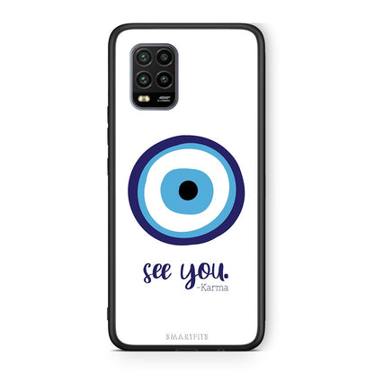 Xiaomi Mi 10 Lite Karma Says θήκη από τη Smartfits με σχέδιο στο πίσω μέρος και μαύρο περίβλημα | Smartphone case with colorful back and black bezels by Smartfits