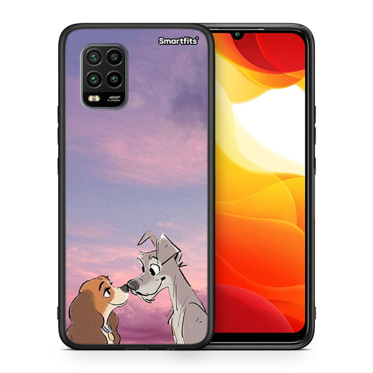 Θήκη Xiaomi Mi 10 Lite Lady And Tramp από τη Smartfits με σχέδιο στο πίσω μέρος και μαύρο περίβλημα | Xiaomi Mi 10 Lite Lady And Tramp case with colorful back and black bezels