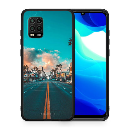 Θήκη Xiaomi Mi 10 Lite City Landscape από τη Smartfits με σχέδιο στο πίσω μέρος και μαύρο περίβλημα | Xiaomi Mi 10 Lite City Landscape case with colorful back and black bezels