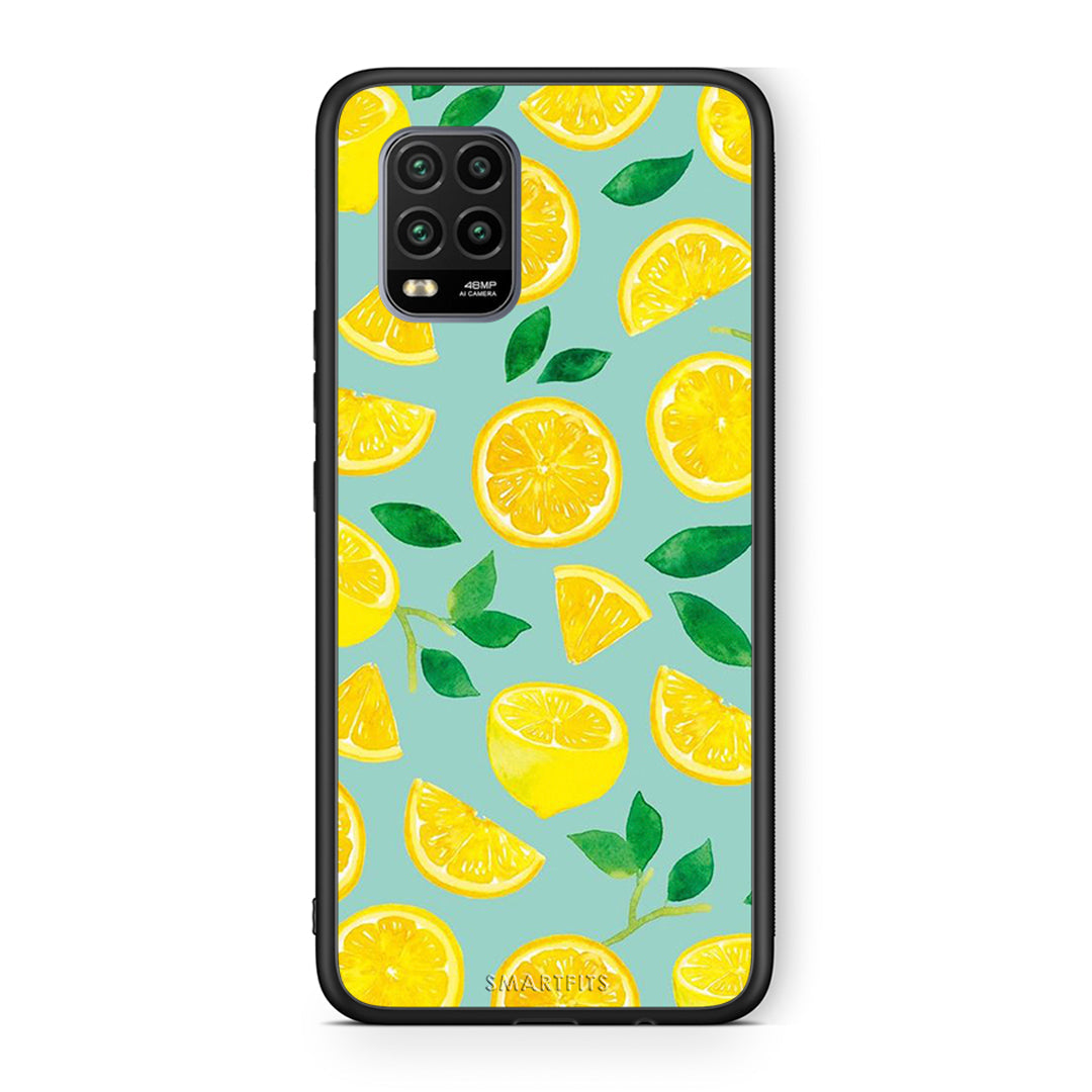 Xiaomi Mi 10 Lite Lemons θήκη από τη Smartfits με σχέδιο στο πίσω μέρος και μαύρο περίβλημα | Smartphone case with colorful back and black bezels by Smartfits