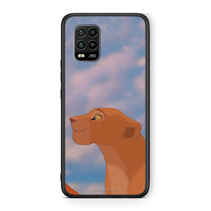Xiaomi Mi 10 Lite Lion Love 2 Θήκη Αγίου Βαλεντίνου από τη Smartfits με σχέδιο στο πίσω μέρος και μαύρο περίβλημα | Smartphone case with colorful back and black bezels by Smartfits