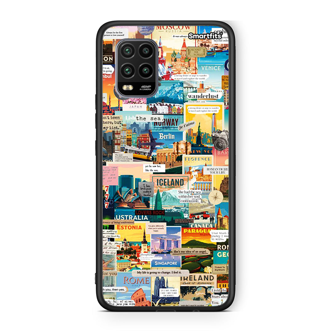 Xiaomi Mi 10 Lite Live To Travel θήκη από τη Smartfits με σχέδιο στο πίσω μέρος και μαύρο περίβλημα | Smartphone case with colorful back and black bezels by Smartfits