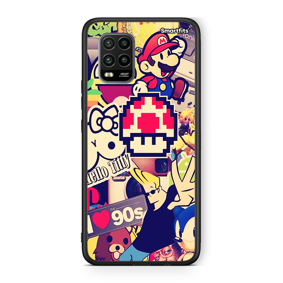 Xiaomi Mi 10 Lite Love The 90s θήκη από τη Smartfits με σχέδιο στο πίσω μέρος και μαύρο περίβλημα | Smartphone case with colorful back and black bezels by Smartfits