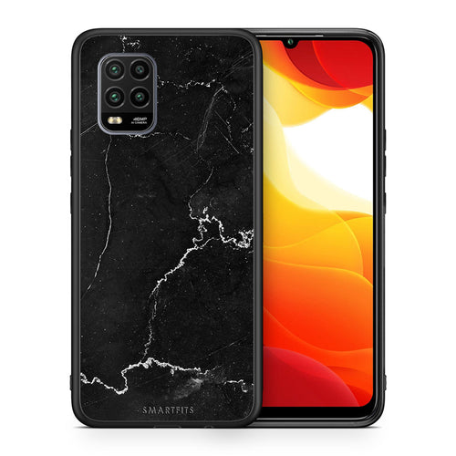Θήκη Xiaomi Mi 10 Lite Marble Black από τη Smartfits με σχέδιο στο πίσω μέρος και μαύρο περίβλημα | Xiaomi Mi 10 Lite Marble Black case with colorful back and black bezels